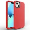 Coque antichoc en silicone souple liquide Robot Defender pour iPhone 14 13 11 Pro Max 12 mini 8 plus XR XS Heavy Duty Hybrid 3 en 1 Housse de téléphone robuste