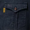 Camicie casual da uomo Camicia di jeans in cotone elasticizzato di marca Camicia da uomo a maniche lunghe di qualità da cowboy per abbigliamento firmato da uomo slim fitChee22 da uomo