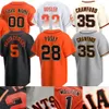 2023 S-4XL Maglie da baseball 5 Mike Yastrzemski 35 Brandon Crawford Francisco Uomo Donna Bambini Evan Longoria Joc Pederson Brandon Belt Buster 28 Posey Will Clark