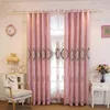 Gardin långsam själ europeiska gardiner lyx för vardagsrum rosa kaffeblue pileplecurtain sovrum fönster draperar sammet kök