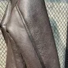 Pelle da uomo Ecopelle AYUNSUE Giacca in vera pelle 100% Uomo Natura Pelle di montone Cappotto in vera pelliccia di lana Cappotti da volo maschili Giacche invernali De Cuero Genuino 230225
