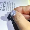 18k Moissanite Ring Square Bright Cut Princess Fashion Rings Simulation Diamond Rings Wedding Engagement Ring For Womens