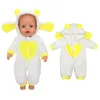 5pcs Wholesale Doll Apparel Jump Suits Fit For 43cm Baby 18 Inch Reborn American Girl Accessories Clothes