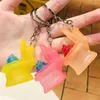 Nyckelringar 1st Söt nyckelkedja Mini Toalettring Klassisk 3D -avföring Keychain PVC Badrum Creative Gift Trinka Accessories