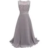 Girl Dresses Star Flower Kids Lace Chiffon Maxi Long Prom Party Homecoming jurken voor grote meisjes maat 14-16