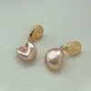 Charme FFLACELL 2021 nouvelle mode coréenne métal baroque en forme de perle boucles d'oreilles goutte vent froid Simple S925 pour les femmes bijoux G230225