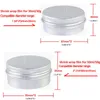 Garrafas de armazenamento 200pcs Clear PVC PVC Catch Wrap Film for Cosmetic Jar Lip Blam Contêiner 5G 10G 15G 20G 30G 50G 60G