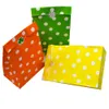 Gift Wrap Kraft Paper Bags Candy Presentväska Färgglad sicksackpolka Dot Paper Treat Bag Wedding Party Favor Bag Wrapping Supplie 13x24x8cm J230224