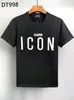 D S Q 2 T-shirts pour hommes 2024 Nouveaux hommes Designer T-shirt Italie Mode T-shirts T-shirt d'été Homme Top Qualité 100% Coton Tops DT998