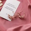 Charm 2020 nueva llegada de moda hecho a mano Color piedras irregulares pendientes colgantes para mujeres perla simulada redonda joyería de lujo G230225