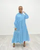 Party Dresses Elegant Oversized Shirt Dress Women Spring 2023 Casual Loose Solid Long Sleeve Ruffle Cake Maxi Female Vestidos