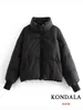 Jackets s mulheres Kondala Autumn Winter Mulheres engrossam roupas de rua de grandes dimensões Parkas Long Batwing Bolsões Moda 2023 Casacos 230225