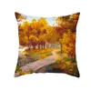 Pillow Forest Scenery In Autumn Cover Pillows Decor Home