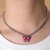 Chains Cross-border Accessories Personality Colorful Claw Chain Necklace Simple Dripping Magic Butterfly Pendant NecklaceChains