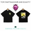 originale Top Craftsmanship Rhude Mens T-shirt estate Fashion designer magliette Street Casual manica corta stile spiaggia tee Camicia con stampa in cotone 24SS po