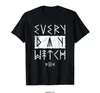 Men's T Shirts Runic Witchcraft Goth T-Shirt Brand Men Clothing Male Slim Fit Shirt Summer The Fashion For Short Sleeve