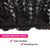 キンキーカーリーショートウィーブ6バンドル合成ヘアエクステンション高温繊維縫製黒い暑い繊維の横糸