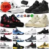 Sandals TOP Basketball Shoes Jumpman 4 4s Military Black basketball shoes men Red Thunder s 4 Sail Cat White Oreo Pure Money Infrared Metallic