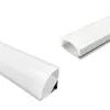Belysningstillbeh￶r U Shape V -formad LED -aluminiumkanalsystem med mj￶lkiga t￤ckk￥por och monteringskl￤mmor Aluminiumprofil 6.6ft nu