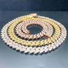 Hotsale2023 Zuanfa Jewelry New Arrivals Collar hecho a mano Moissanite Hombres de alta calidad Collar de cadena cubana