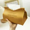 Fashion Leather Tissue Box Car Tissues Boxes Home Living Room Kitchen Dining Desktop Table Decoration Napkins Storage Case