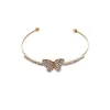 Bracelet coréen de luxe cristal papillon Bracelet bracelets mode Zircon Bracelets pour femme bijoux