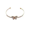 Bangle Korean Luxury Crystal Butterfly Armband Bangles Fashion Zircon Armband For Women Jewelry