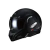 Motorhelmen Beon B707 180 Grade omgekeerde matte zwarte flip up Weilding Motorbike UV geblokkeerd zonnevisor vol gezicht