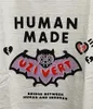 Mäns T-shirts Bat Human Made T-shirt Män 1 1 Toppkvalitet Human Made Streetwear Tee Slogan Graphic Women Tops Oversize T Shirt G230301