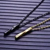 Pendentif Colliers En Acier Inoxydable Twist Stick Pendentifs Pour Hommes Femmes À La Mode Bijoux Goutte