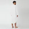 Ethnic Clothing Muslim Men Caftan Robes Long Sleeve Button Homewear Fashion Jubba Thobe Male Abaya Arabic Islamic Bathrobes Nightgown