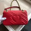 2023 Fashion Marmont Women Luxurys Designers حقائب جلدية حقيقية سلسلة مستحضرات التجميل Messenger Counter Bag Bases Lady Wallet 008