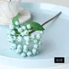 Decorative Flowers Artificial Berry Rranch Fake Bean Foam Home Decor Small Fruit Branch Decoration Accessories 1pc Faux Plant