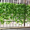 Decorative Flowers Durable Artificial Green Clover Non-Withered Multiple Leaves Bright Color Ivy Vine Home Decor