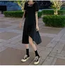 Party Dresses 2023 Fashion Black Preppy Style Short Dress For Women Girl Japanese Kawaii Pleated Mini Summer Clothing Korean Streetwear