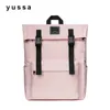 Backpack Square Laptop Women Fashion School for Girl Waterproof Solid Color College Bag Bagback Men