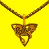 Pendant Necklaces Viking Necklace Triquetra Fenrir Animal Men Fashion Jewelry Supernatural Amulet KnotPendant NecklacesPendant