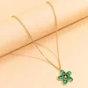 Pendant Necklaces Y2K Jewelry Metal Colorful Flower Necklace For Women Fashion Vintage Harajuku Charm 90s Aesthetic Gifts
