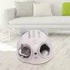 猫のベッド暖かいペットネストベッドポータブル犬小屋の家半閉じた分離可能な形をしたペットテントソフト豪華なスポンジホーム小さな猫用