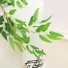 Decorative Flowers Artificial Plant Eco-friendly Elegant Realistic Simulation Willow Leaves Vine Home Decor