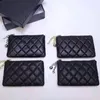 Tasarımcı Orijinal Deri Anahtar Cüzdanlar Sacoche Kart Tutucular Kadın Çok Fonksiyonlu Zipper Havyar Kozmetik Çanta Ağız Kırmızı Çanta Büyük Kapasite Retro Rhombus Sıfır Çanta