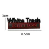 Decorazione per feste White Trash EDITION Adesivo per auto per auto Truck 3D Badge Emblem Decal Accessori per auto 8.7x3.2cm