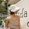 Ball Caps Women Wide Big Brim Equestrian Cap Summer Outdoor Beach Sun Hats Female Bow Lace Up Baseball Cap Foldable Panama Hat Girl BonnetJ230227