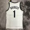 Printed 2023 New Basketball Jersey Mikal 1 Bridges Name Number Away High Quality Breathable Sport Sale High Quality