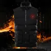 Gilet da uomo 7 aree Scaldacorpo riscaldato automatico Donna Uomo Giacca calda riscaldante Abbigliamento termico Caccia Campeggio Viaggi Pesca 230225