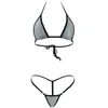 Women's Swimwear Sexy Micro Bikini Set Mini Triangle Swimsuit Bathingsuit Beachwear Suth Top Thong String Women Female Blue Biquini