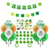 Dekoracja imprezowa St. Patrick's Day ustawiony irlandzki festiwal piwo balon szczęśliwy listu Banner Toppers opakowania