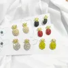 Charm Pineapple Pearl Earrings French Retro High-quality Earrings Net Red Temperament Female 2022 New Wave Earrings Prevent Allergy G230225