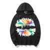 Designer tröja hoodies mens hoodie hösten designer hoodies pullover tröjor hip hop hög kvalitet brev tryck blå toppar etiketter tryck asiatisk stor storlek