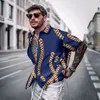 Men's Casual vintage Shirts Short Sleeve Summer Hawaiian Shirt Skinny Fit Various Pattern Man Clothes Cardigan Blouse